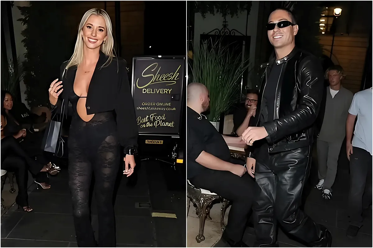 Love Island's Jessy Potts sizzles in a plunging lace catsuit as she arrives for night out separately to boyfriend Joey Essex - after fake romance claims liennhi