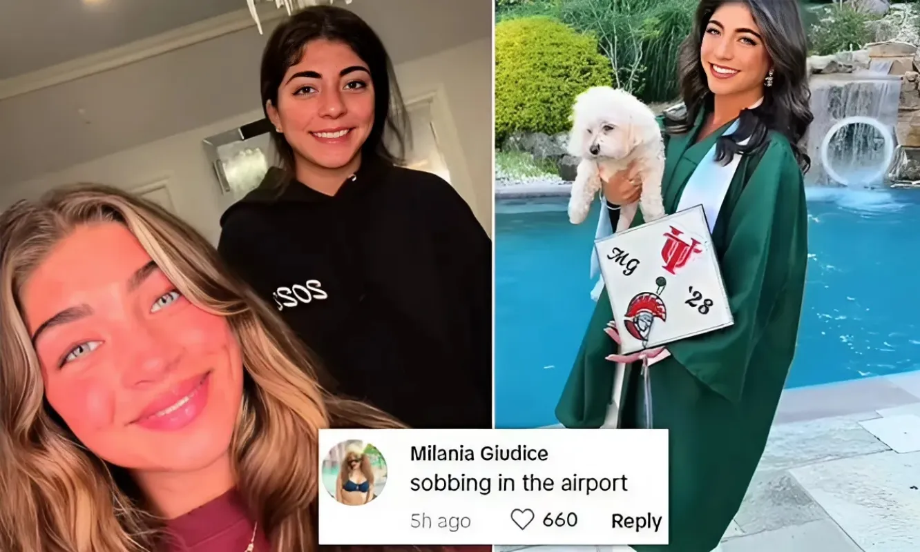 Teresa Giudice's daughter Milania, 18, 'sobs in the airport' as she leaves New Jersey to begin college in Florida