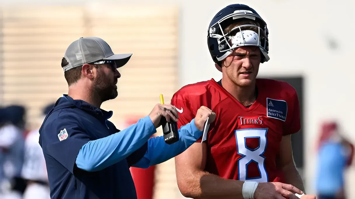 Tennessee Titans coach Brian Callahan is pleased with the progress he’s observed from quarterback Will Levis