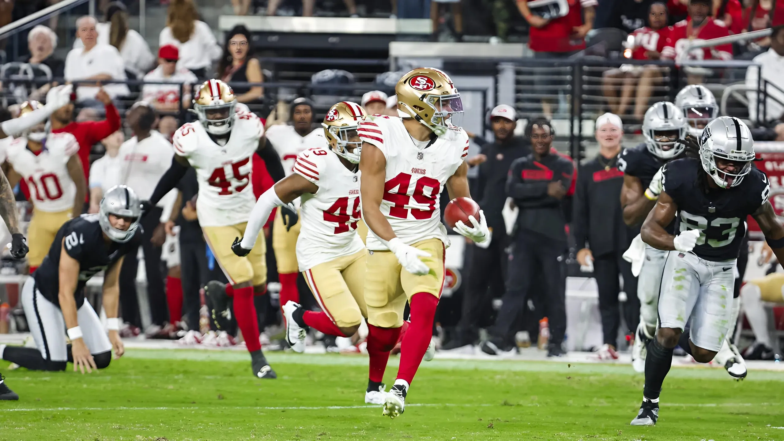 WATCH: 49ers rookie has huge kick return in preseason debut