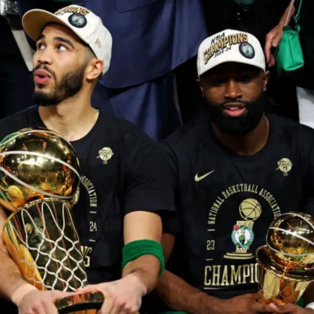 Tatum, Brown Discuss Celtics' Title Defense: 'Even More Motivated'