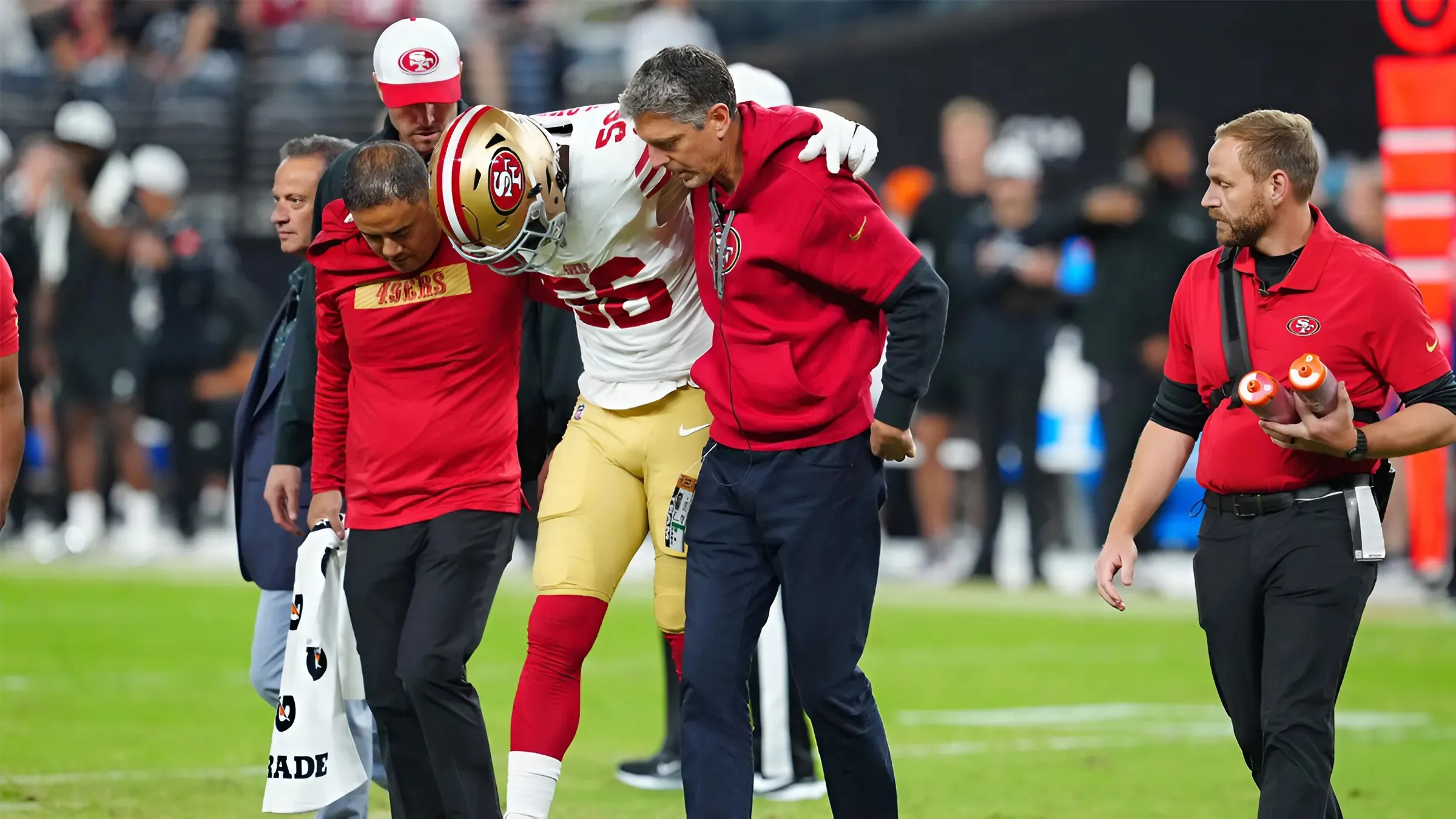 49ers DE Leonard Floyd (knee) avoids serious injury