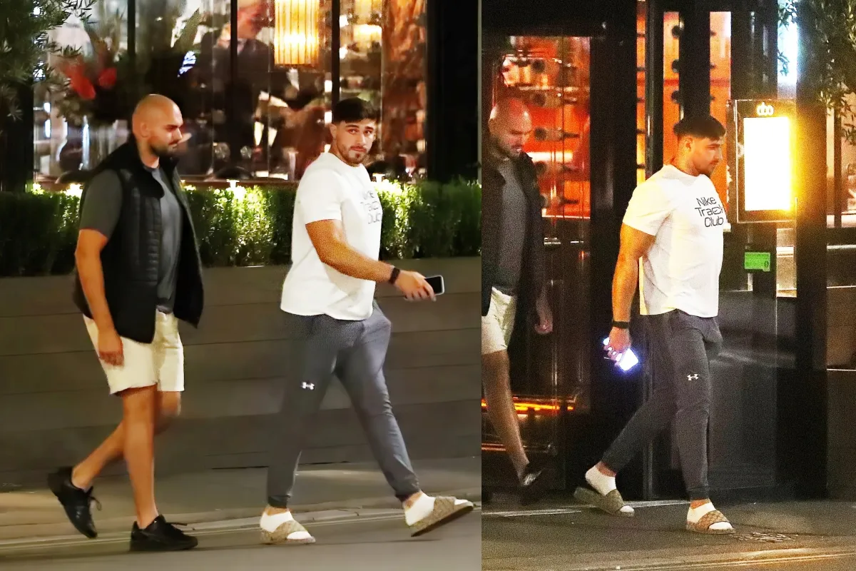 Tommy Fury looks downcast as he leaves dinner with dad John after Molly-Mae split ngocc