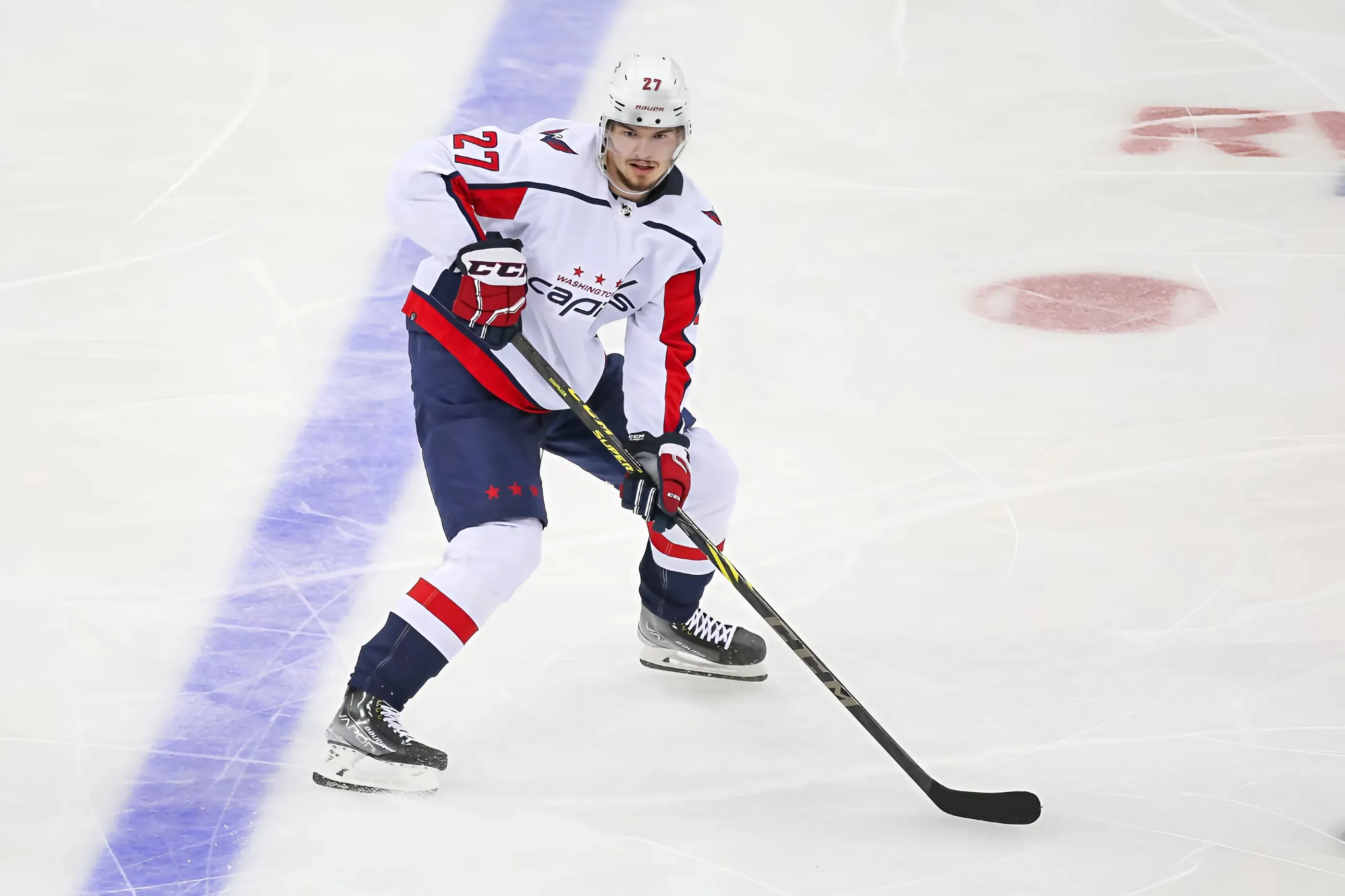 Looking at Alexander Alexeyev with the Capitals in 2024-25