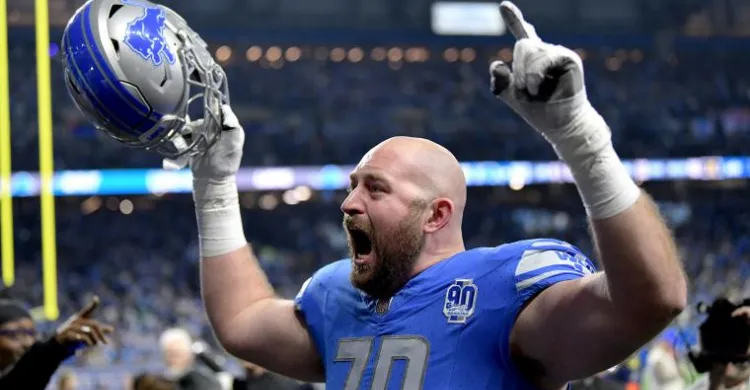 Detroit Lions' Dan Skipper had the best reaction to achieving career first