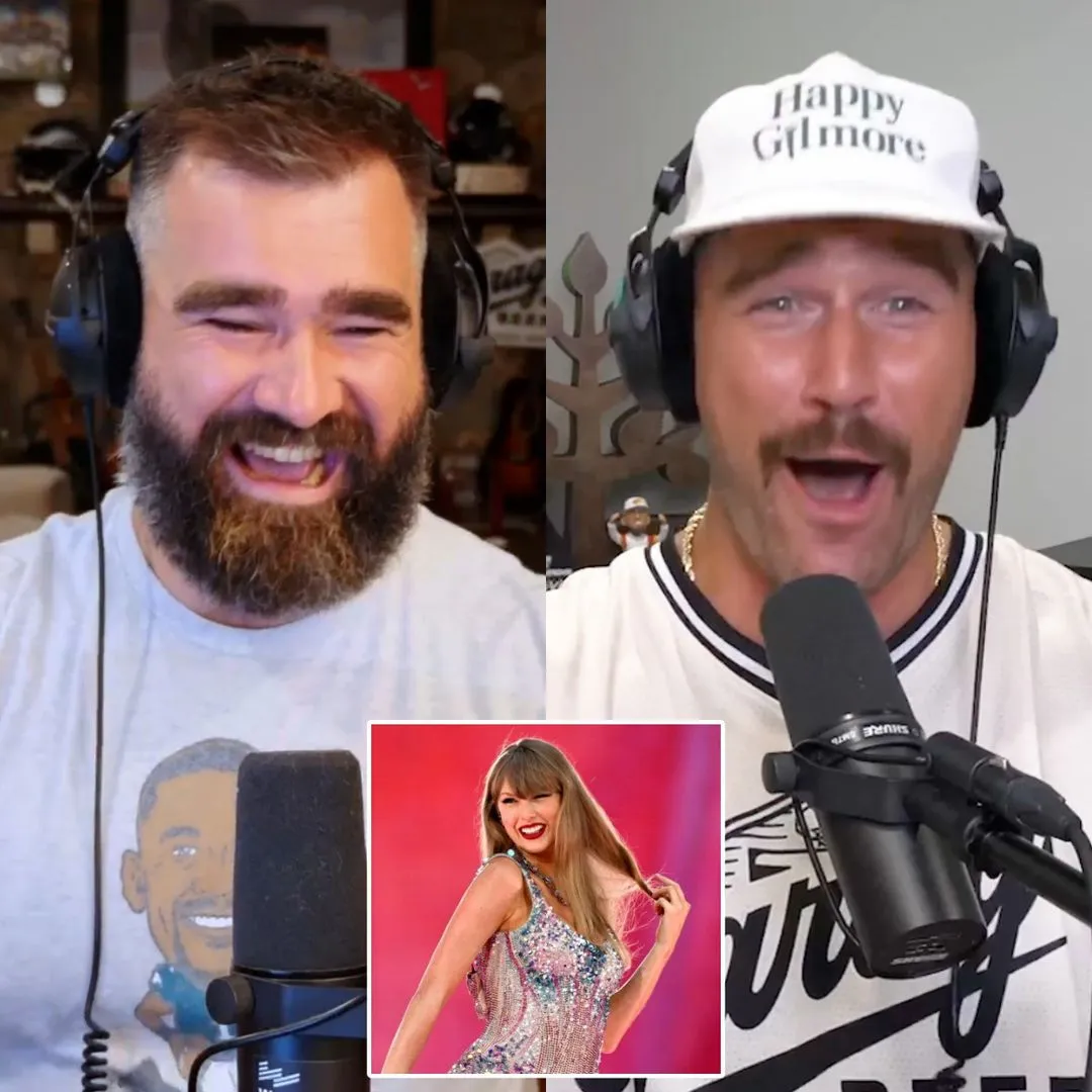 Travis Kelce drops a big hint that a special guest will appear in the Season 3 premiere of the New Heights podcast: 'Taylor Swift is here'...