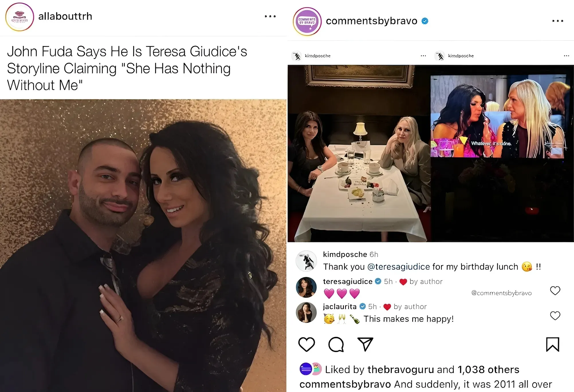 RHONJ: Gia Giudice Reacts to John Fuda Saying He’s “Teresa’s Storyline” as Teresa Reunites With Kim DePaola for Lunch Date