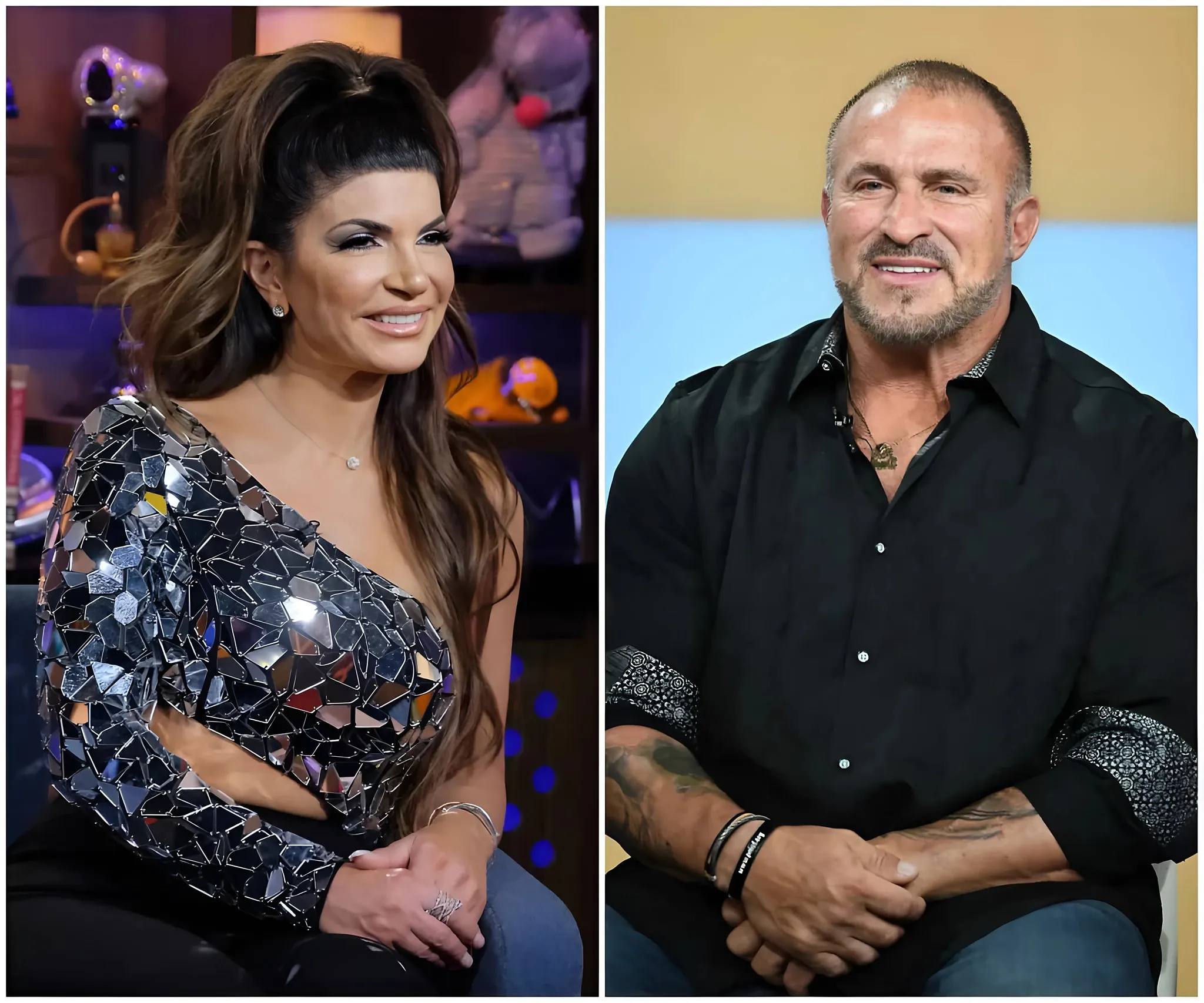 "Teresa Giudice responds to Frank's accusations about being asked to leave RHONJ by Bravo, reveals who she wants to reunite with and accuses Melissa of creating a scenario with cheating rumors, and shares her thoughts on Joe Gorga and Jackie "