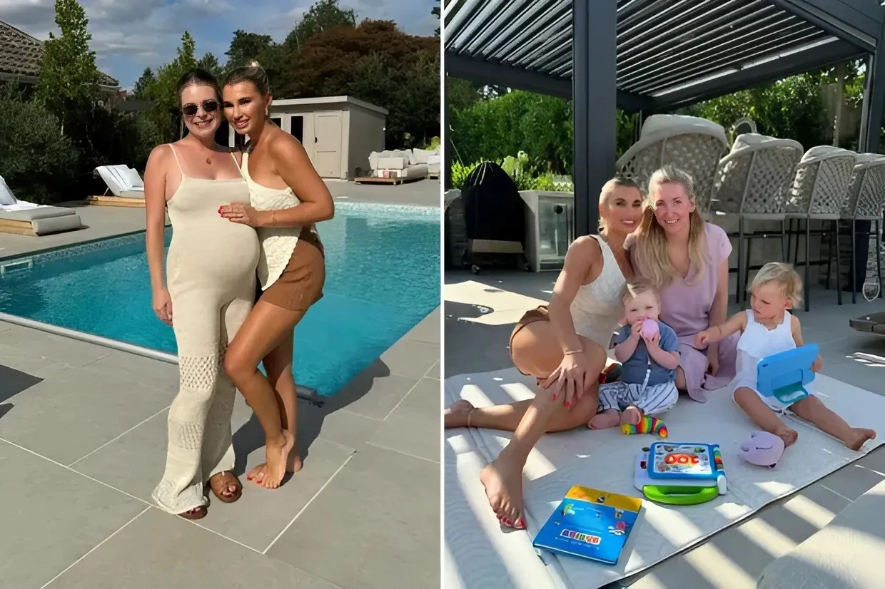 Billie Faiers shares a look at her incredible swimming pool at £1.4million mansion as she throws Greek-themed bash ngocc