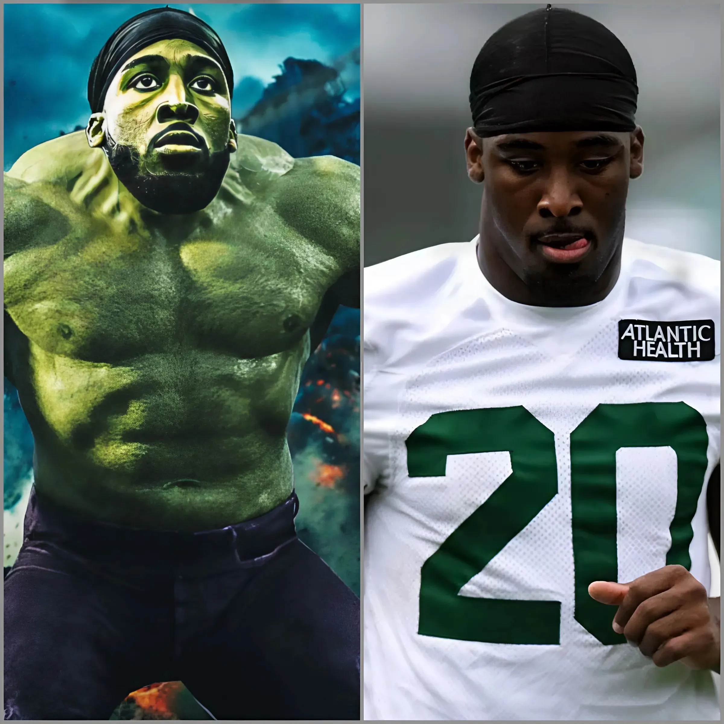 Jets Breece Hall drops ‘drug test’ joke after ‘Hulk’ photo goes viral