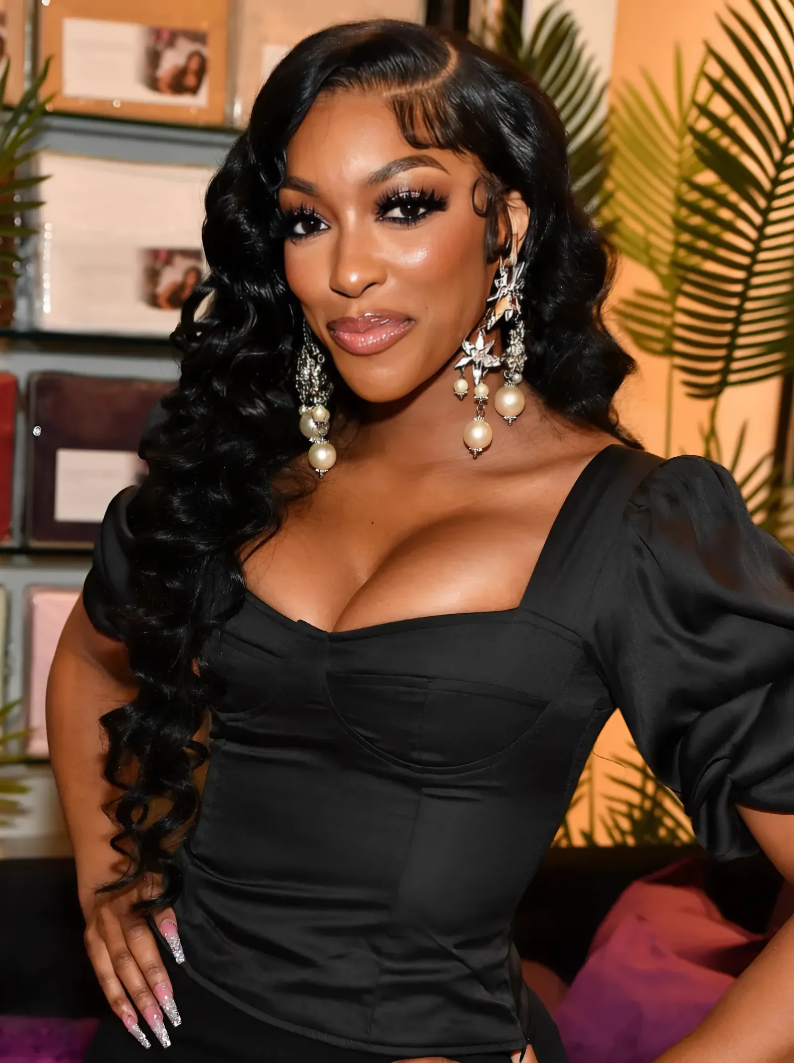 RHOA's Porsha Williams Rocks a Teeny Blue Bikini While Showing Off Her Resort-Like Pool & Jacuzzi