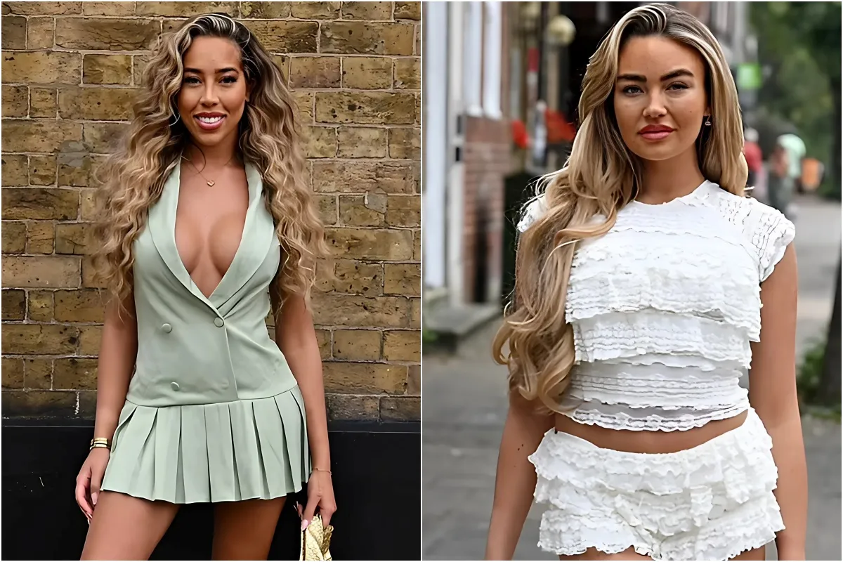 Dani Imbert puts on a busty display in a plunging green dress as she and leggy Ella Rae Wise join the rest of the TOWIE girls for a day of pampering liennhi