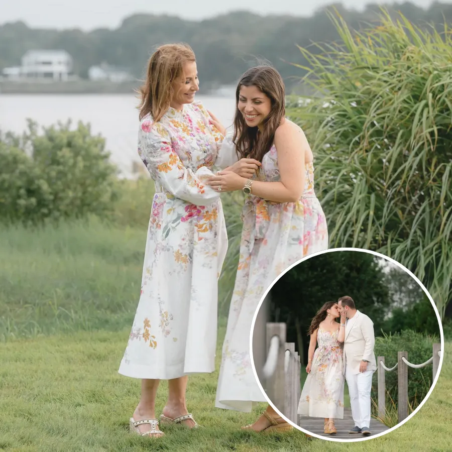 Jill Zarin and Ally Shapiro Twin in White Floral Dresses at Daughter’s ‘Fairytale’ Engagement Party