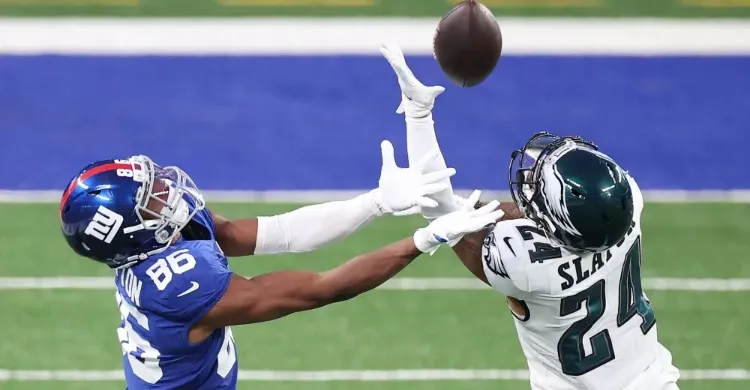 Giants WR Darius Slayton reacts to catching Flak for comments Slay made about Brazil