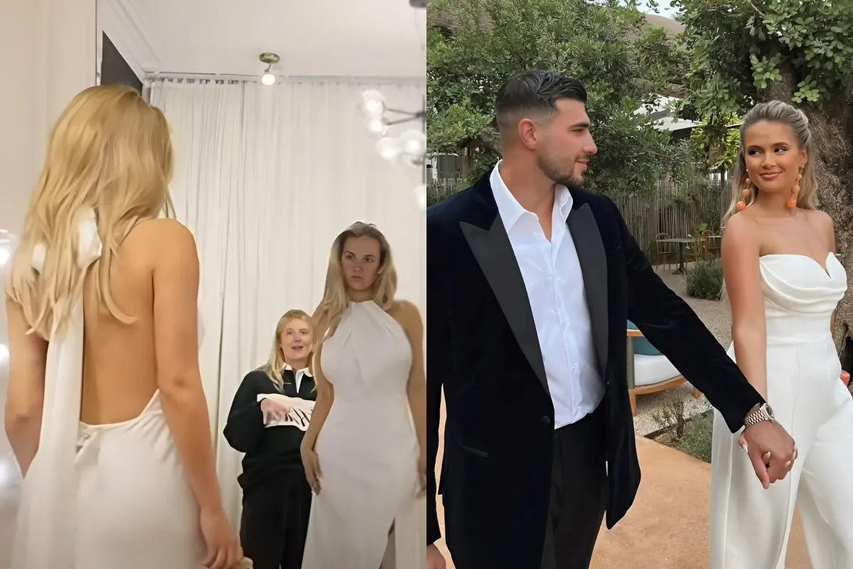 Molly-Mae Hague visits wedding shop and tries on dresses AFTER her shock split from former fiance Tommy Fury ngocc