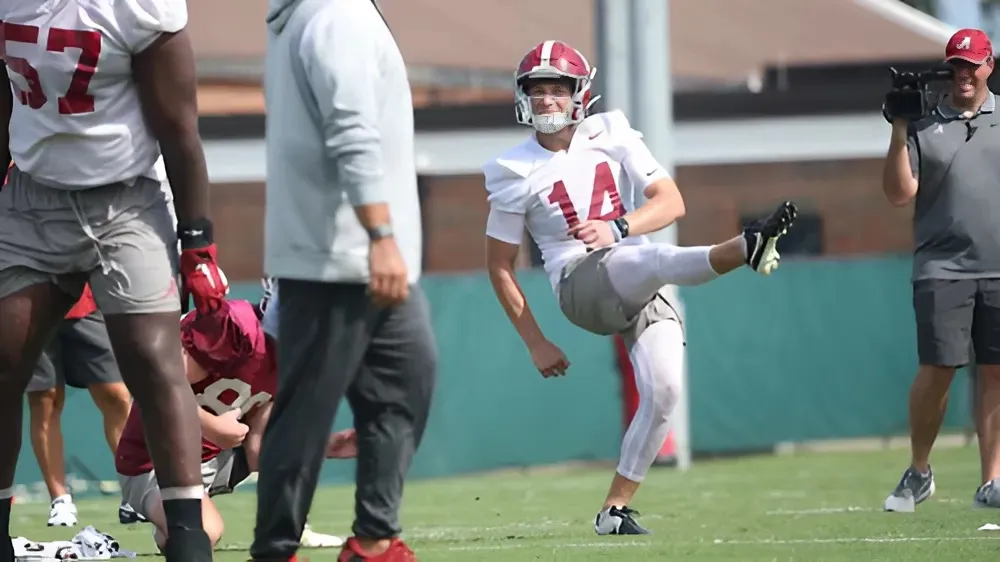 Why Alabama football is using two kickers, Graham Nicholson and Conor Talty