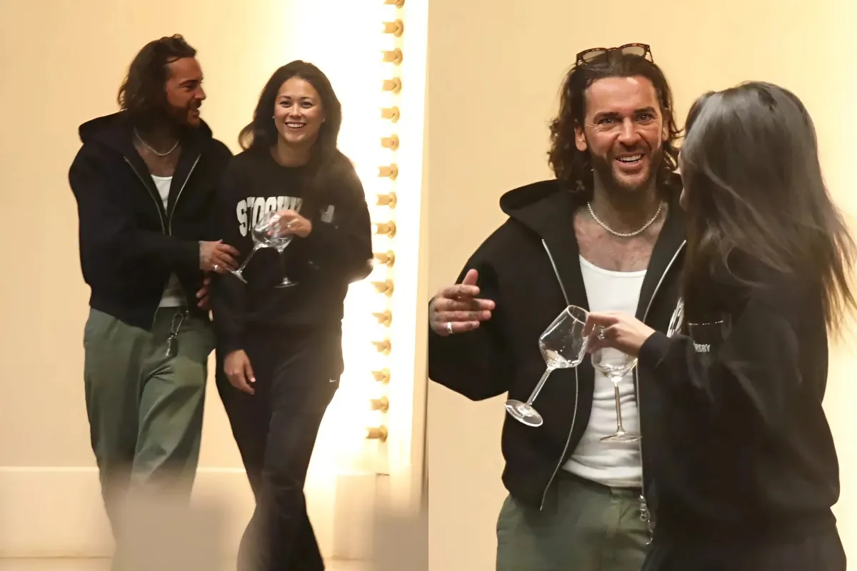 Pete Wicks and Sam Quek enjoy a boozy night together at a hotel bar ahead of Strictly Come Dancing launch ngocc