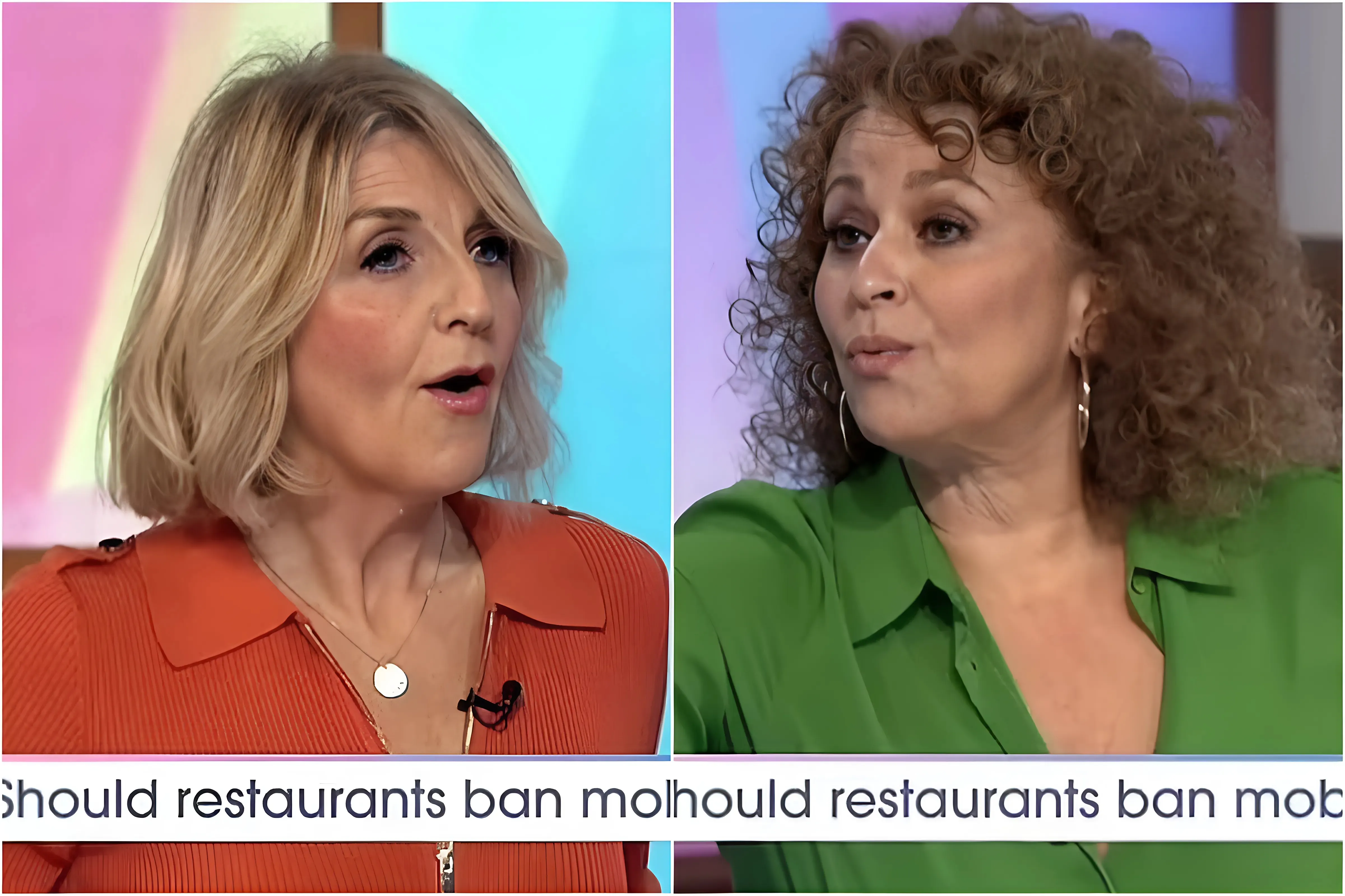 Loose Women lock horns as Kaye Adams calls out Nadia Sawalha for rude habit - while cringing Frankie Bridge warns 'hold her back!' trucc