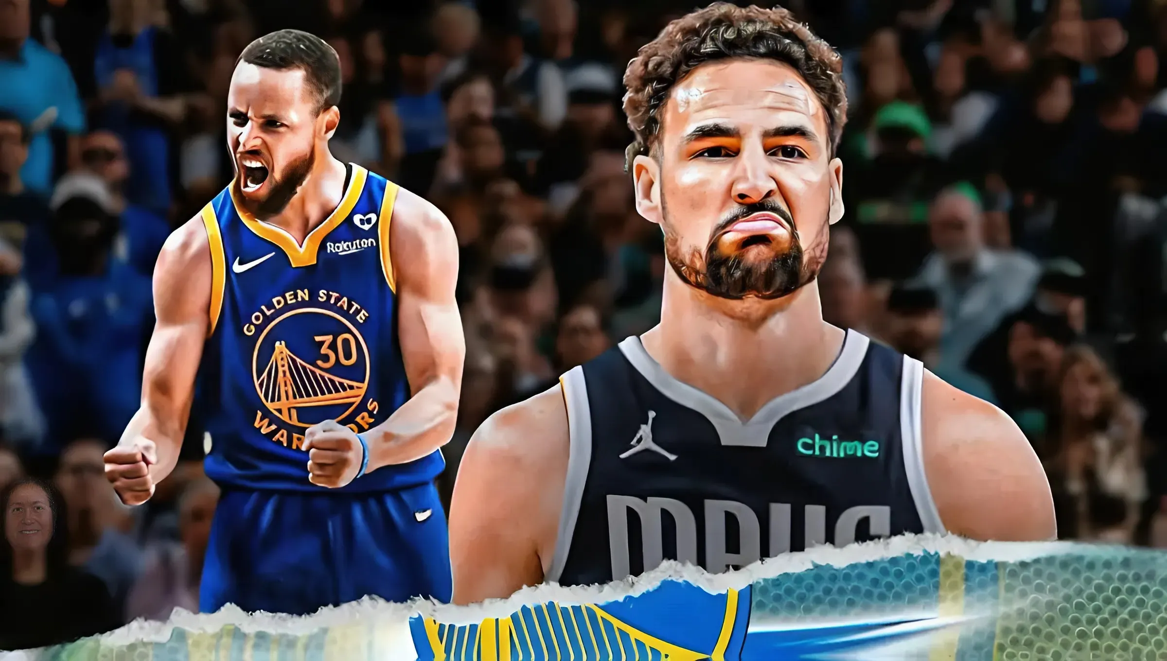 Warriors' Stephen Curry reacts to Klay Thompson bonding with Mavericks teammate