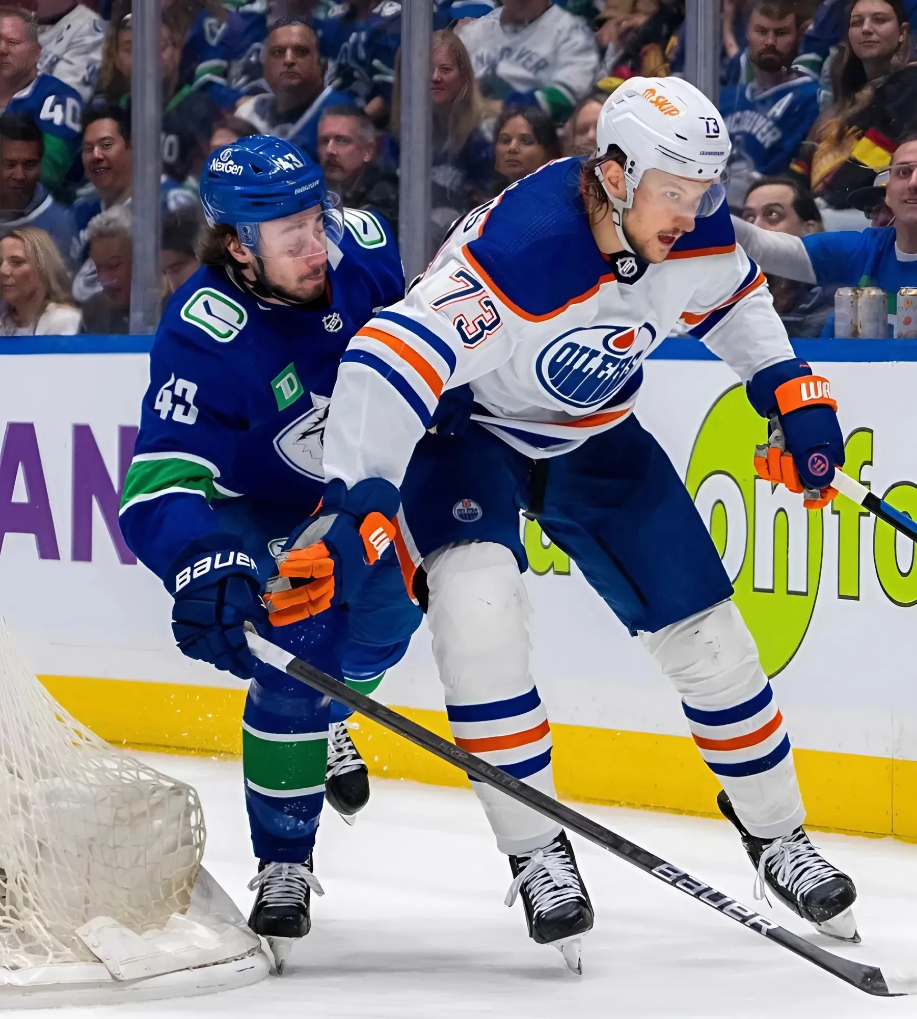 ‘JT Miller’s an a**hole’, jokes Vincent Desharnais while reflecting on Canucks’ playoff series vs. Oilers