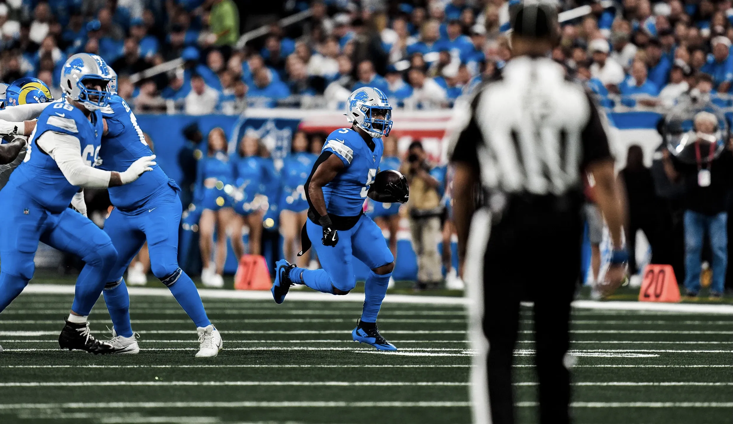 Lions running back David Montgomery wins totally appropriate award for Week 1