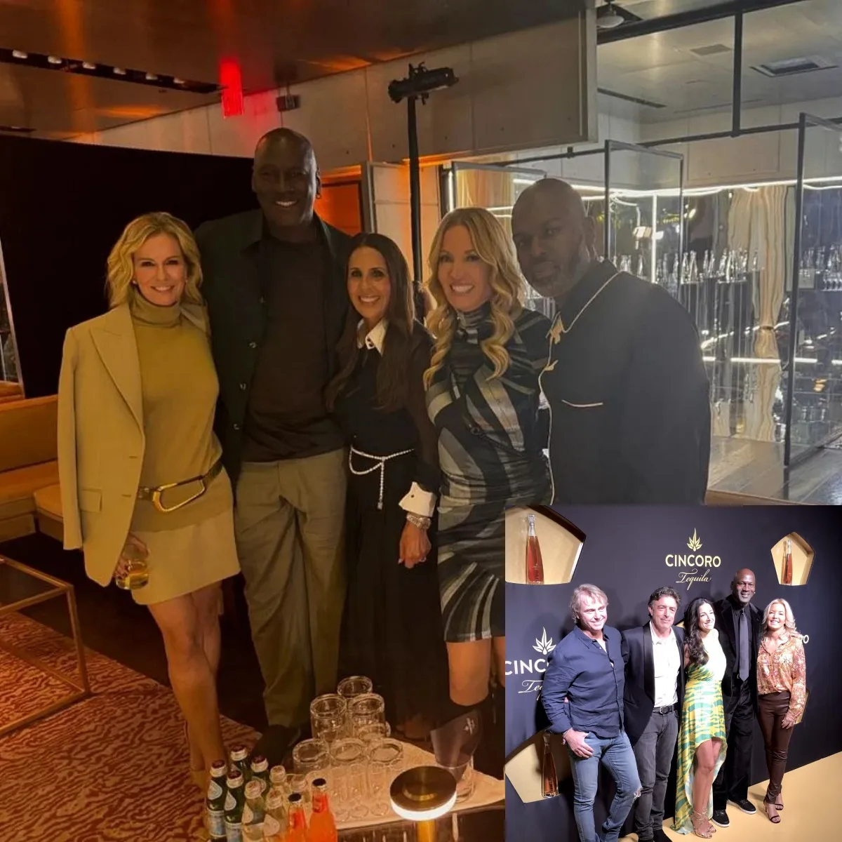 Michael Jordan and Lakers owner Jeanie Buss snapped together at Cincoro's 5th birthday celebration