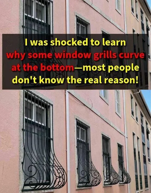 Here’s Why Some Window Grills Curves At The Bottom, And I Had No Idea