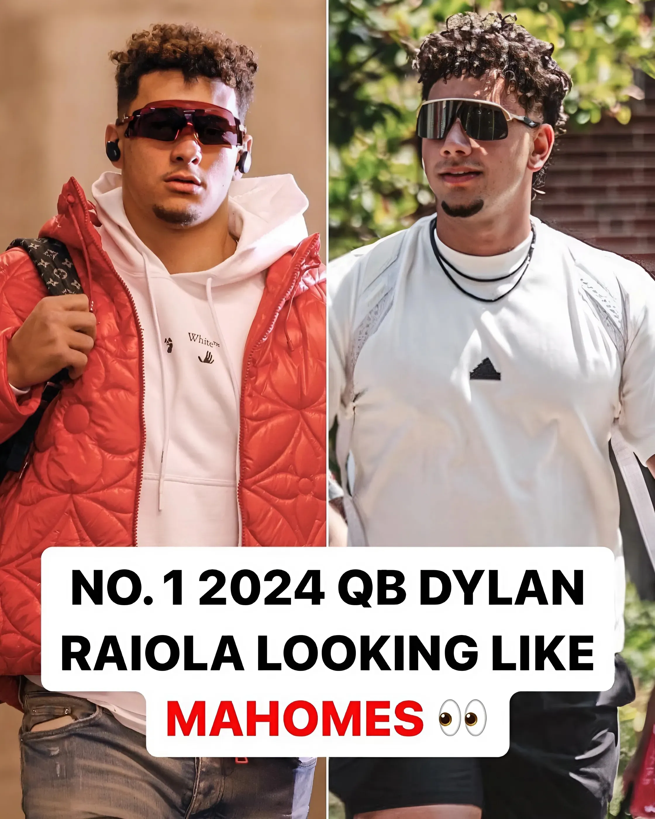 Patrick Mahomes shares thoughts on Dylan Raiola copying his pregame routine