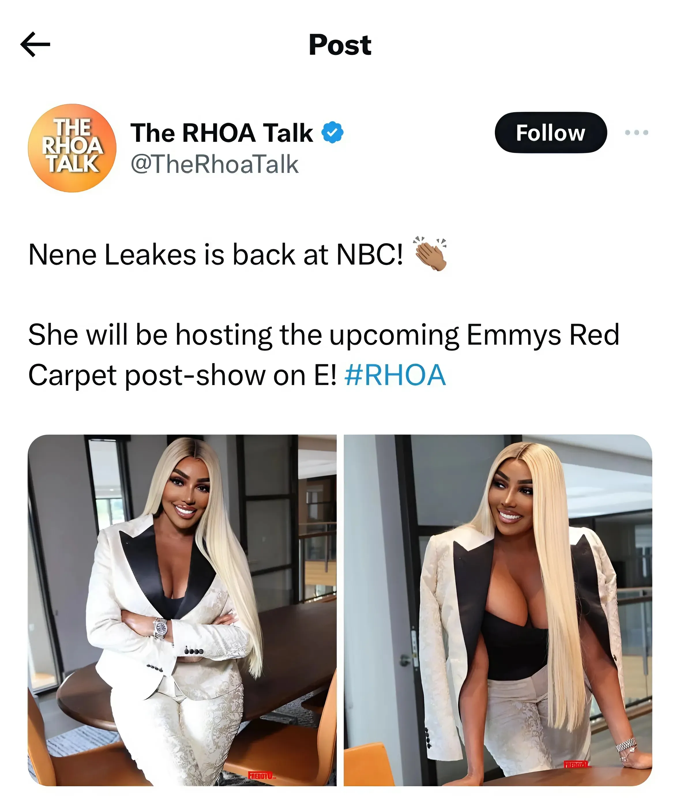 Nene Leakes Returns To NBCUniversal For ‘Emmy After Party’