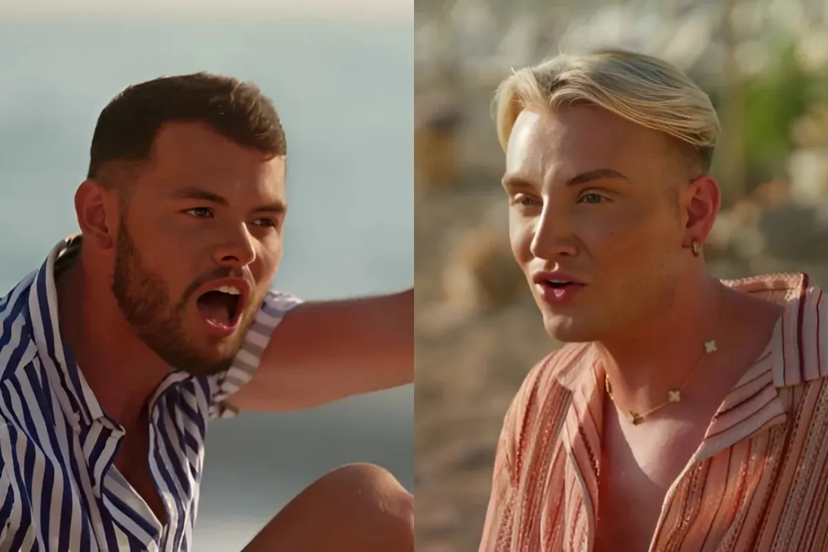 Watch the moment Towie’s Harry and Joe clash in rant after love triangle is exposed and engagement hangs by a thread ngocc