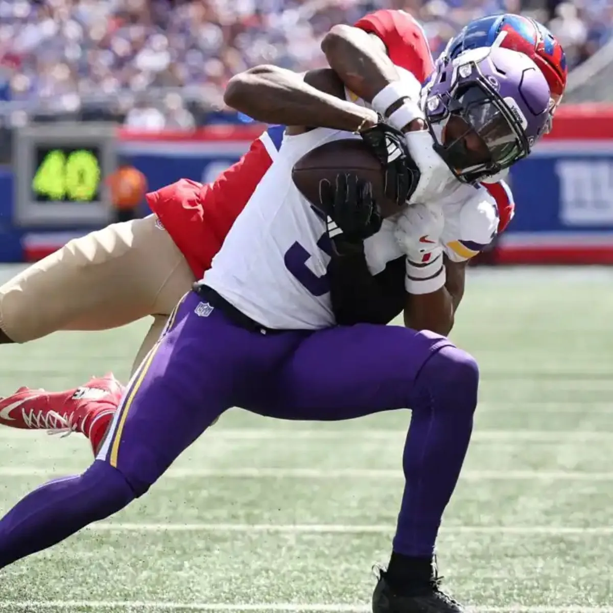 Giants to Be Fined After Injuring Vikings WR Jordan Addison: Report