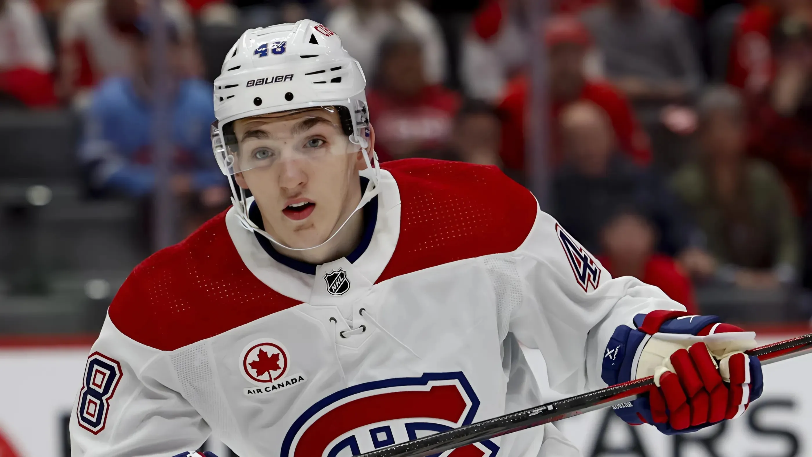 Lane Hutson: 'I still haven’t won in a Habs uniform'.