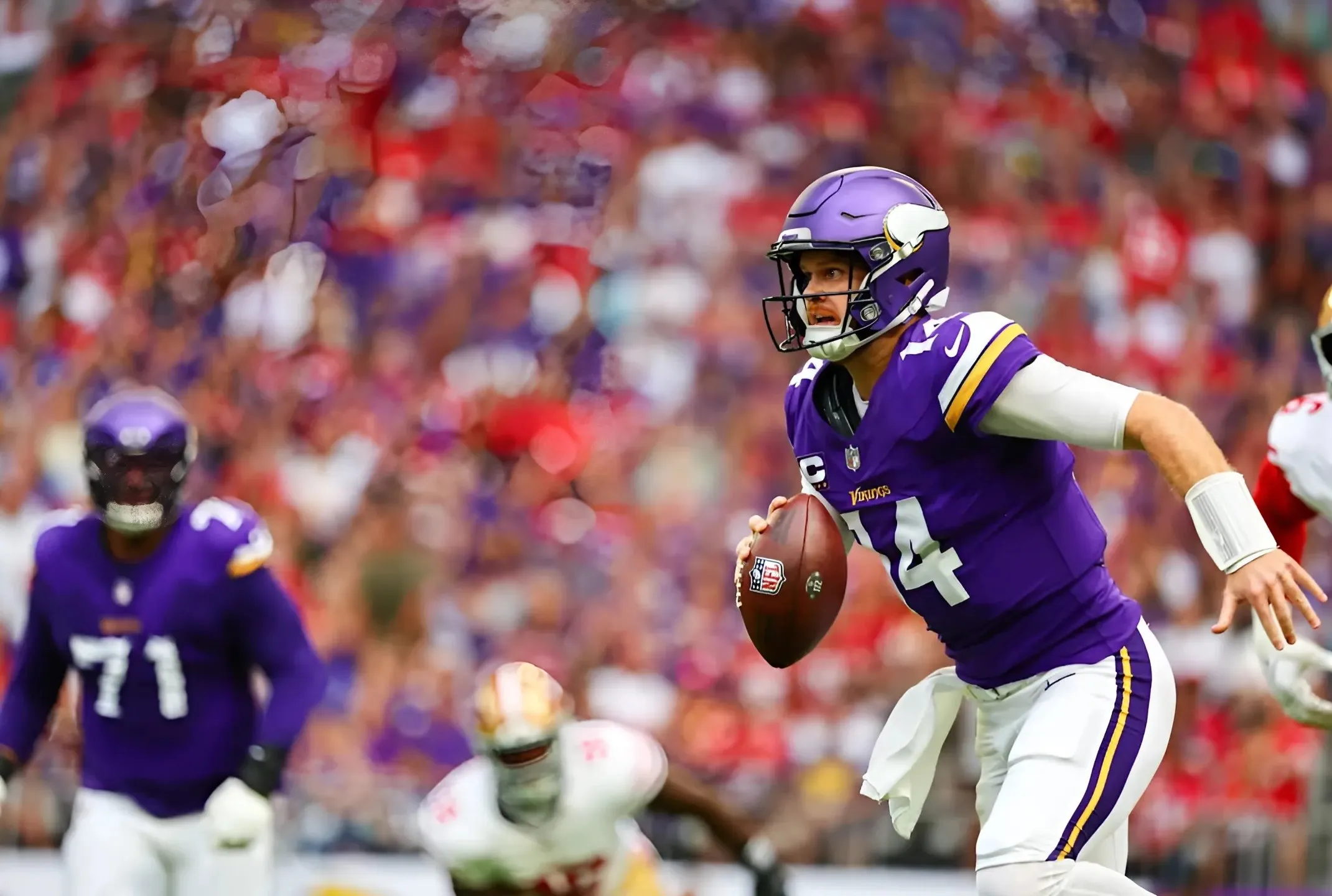 Vikings’ Kevin O’Connell Got Emotional Discussing Sam Darnold’s Strong Start to Season