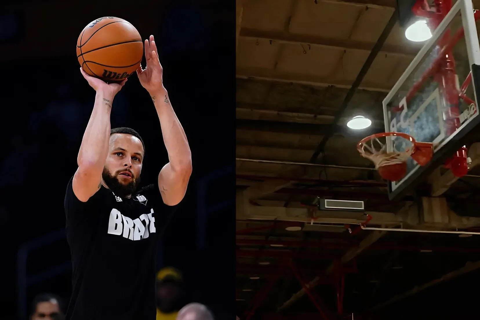 Stephen Curry's magic touch stuns fans with perfect shot through the rafters