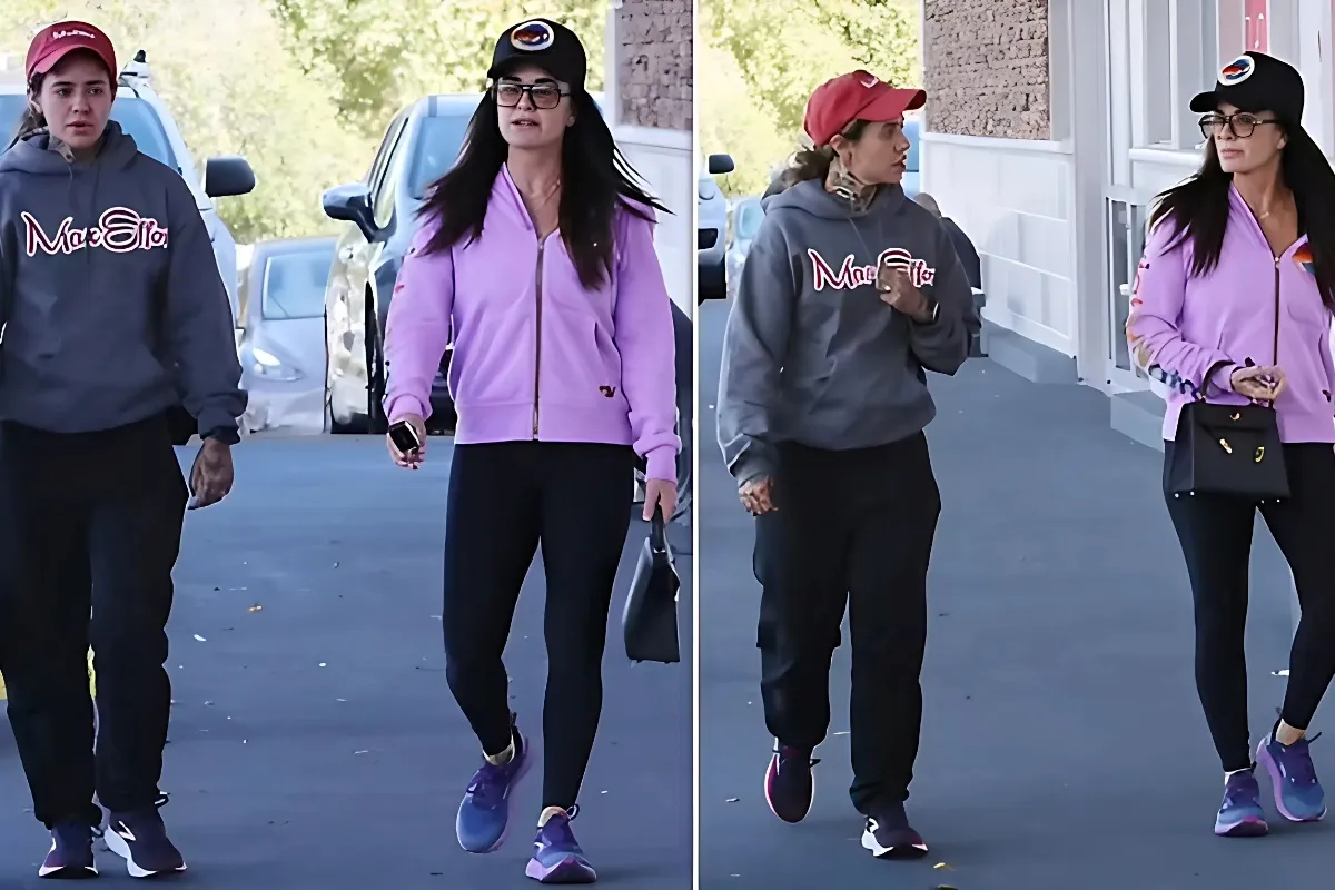 Kyle Richards and Morgan Wade look cozy in hoodies together amid swirling lesbian romance rumors on RHOBH - lulu