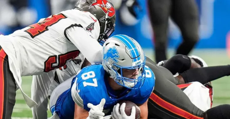 History says Lions' tight end Sam LaPorta could be facing a sophomore slump right now