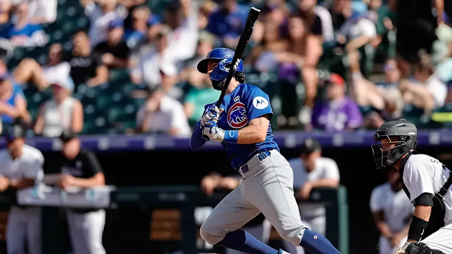 WATCH: Chicago Cubs Slumping Shortstop Crushes Three Run Home Run Against A's