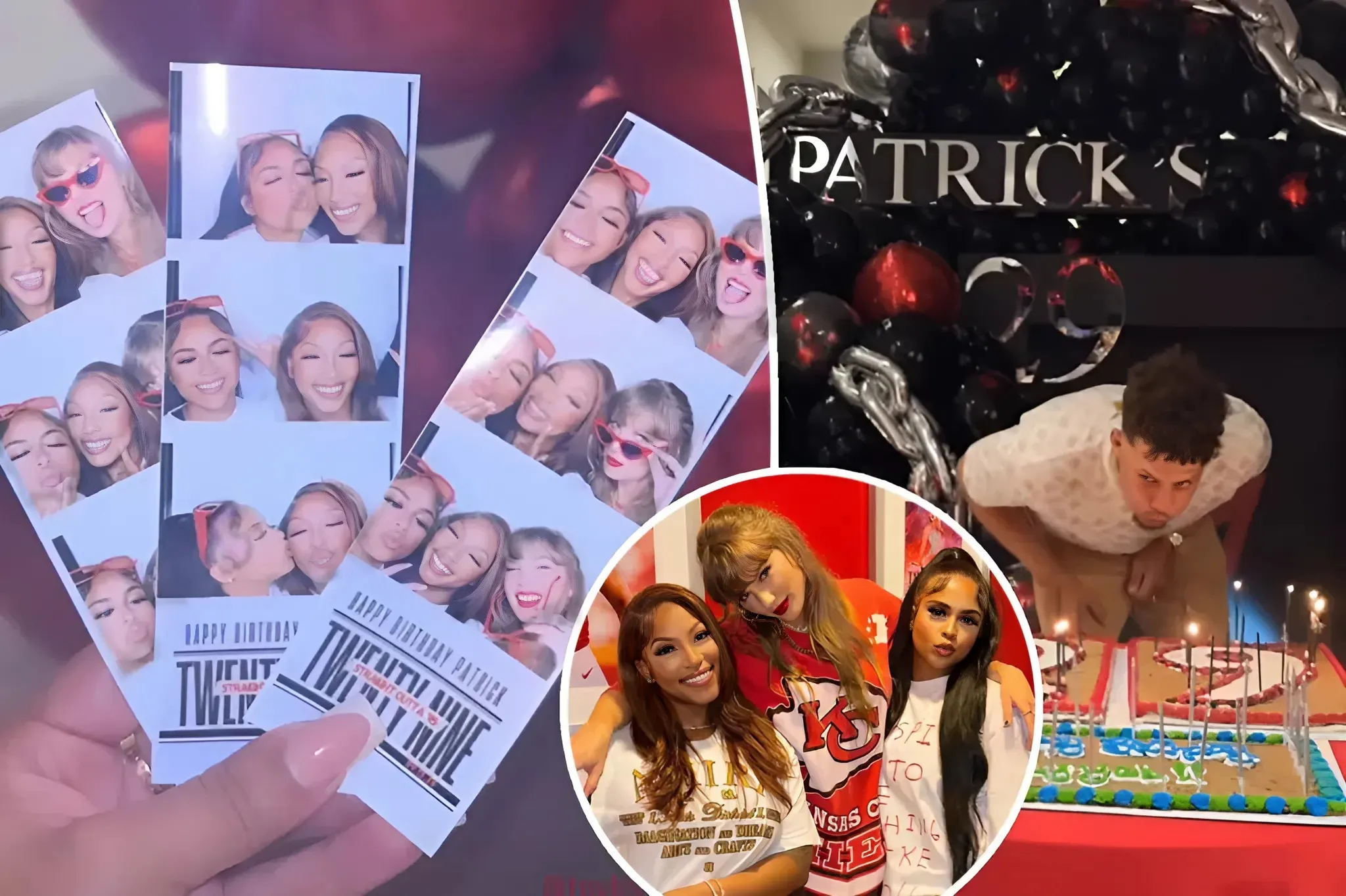 Taylor Swift parties at Patrick Mahomes’ 29th birthday bash after Chiefs win against Bengals