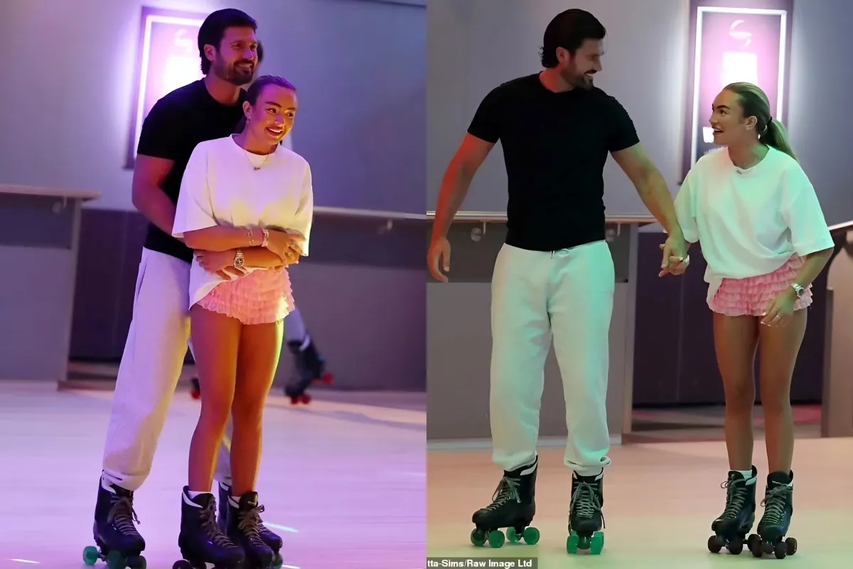 TOWIE's Ella Rae Wise and Dan Edgar cannot keep their hands off one another as they enjoy a flirty roller skating date ngocc