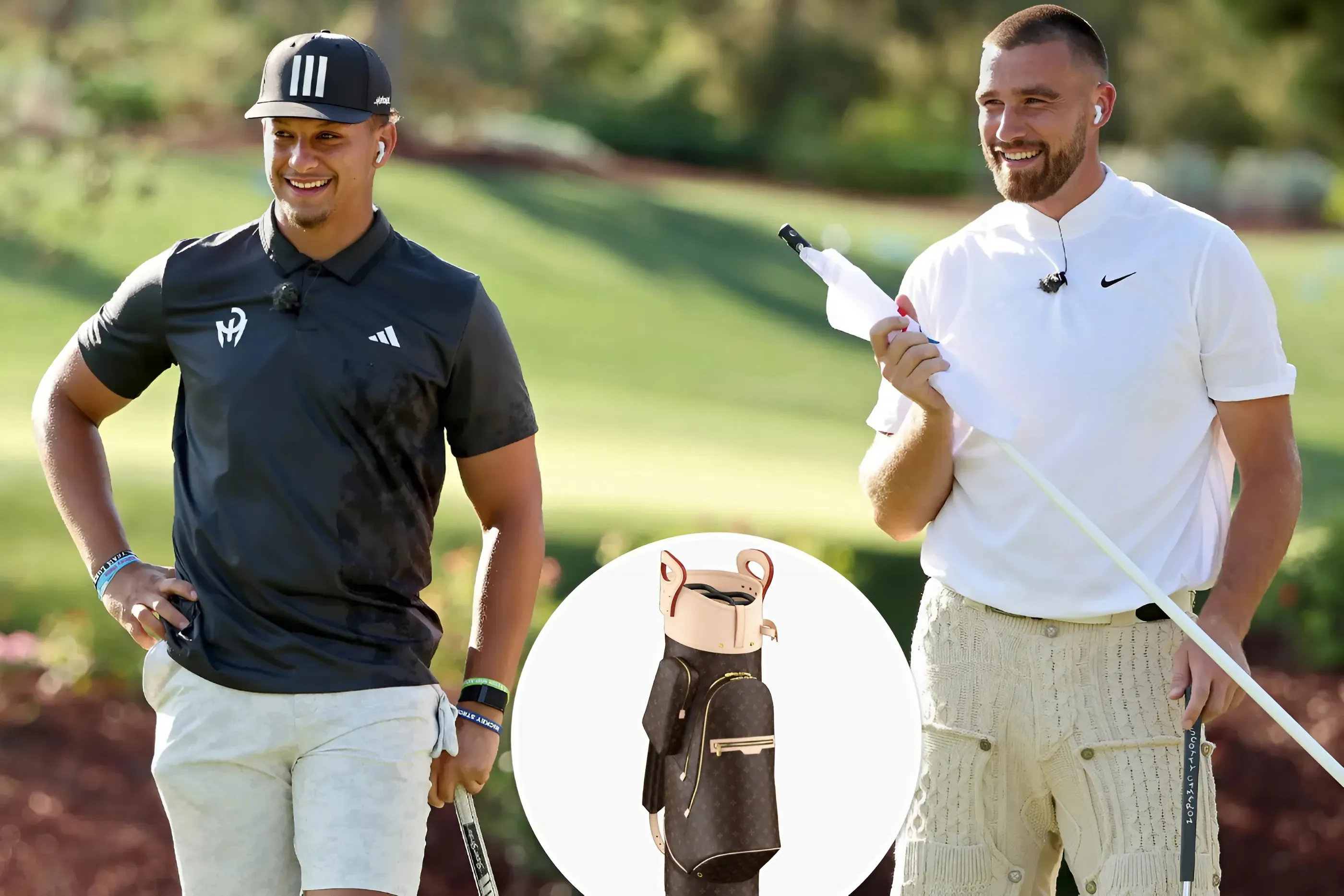 Travis Kelce gifted Patrick Mahomes a $22K Louis Vuitton golf bag for his 29th birthday