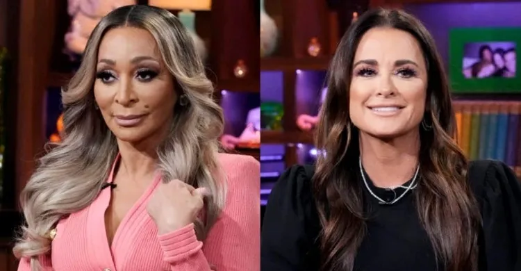 RHOP’s Karen Huger Calls Out Kyle Richards for Cropping Her Out of Group Pic From Bravo Event as Kyle Responds and Fans React