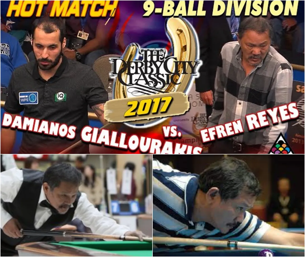 "Clash of Champions: Gialourakis Takes on the Legend Efren Reyes in 9-Ball!"