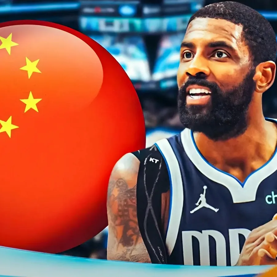 Mavericks star Kyrie Irving mobbed by adoring fans in China