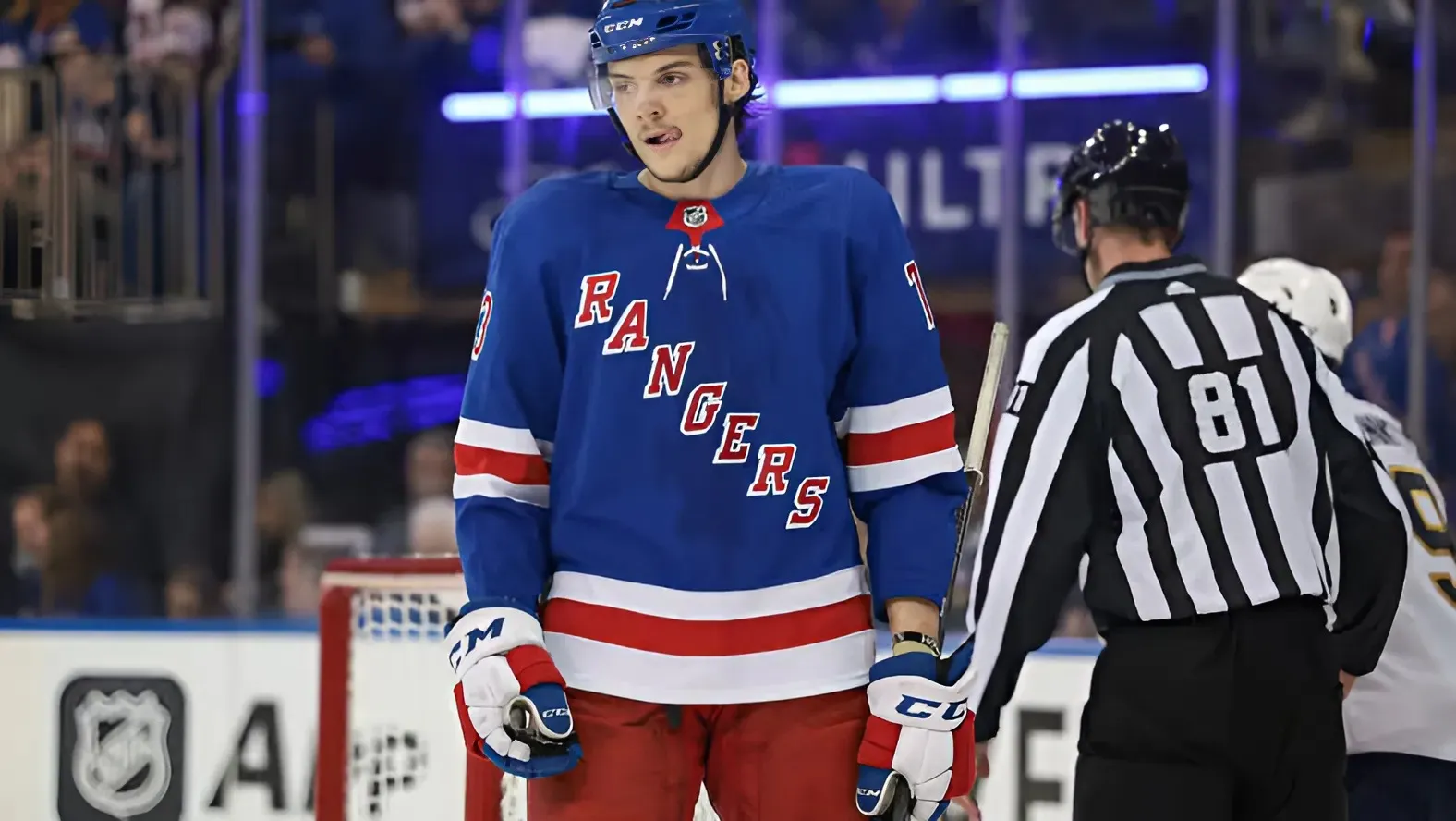 Matt Rempe in midst of fourth-line battle with Rangers