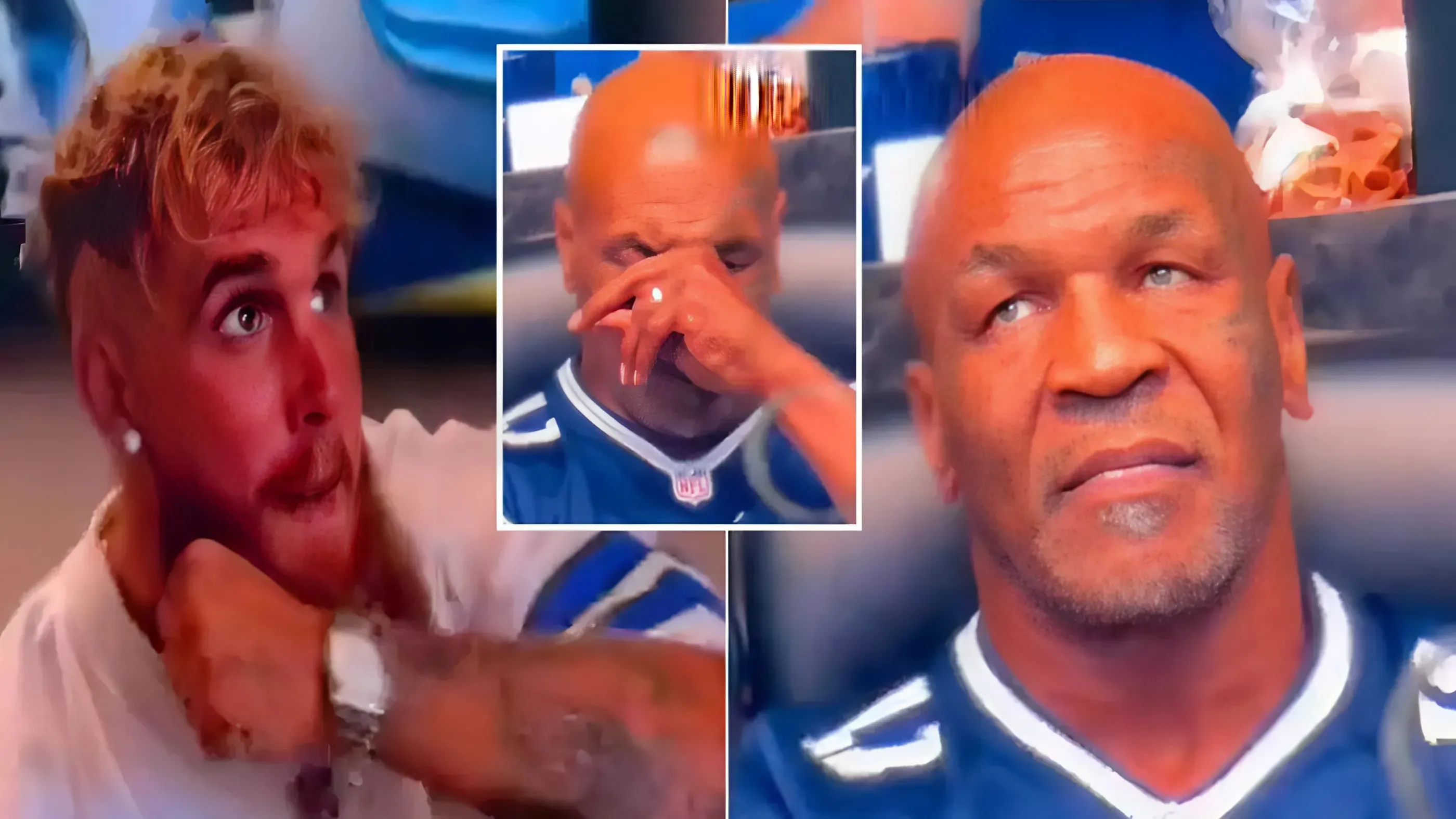 Fans think 'Iron Mike' has returned after seeing revealing footage of Mike Tyson and Jake Paul at NFL game