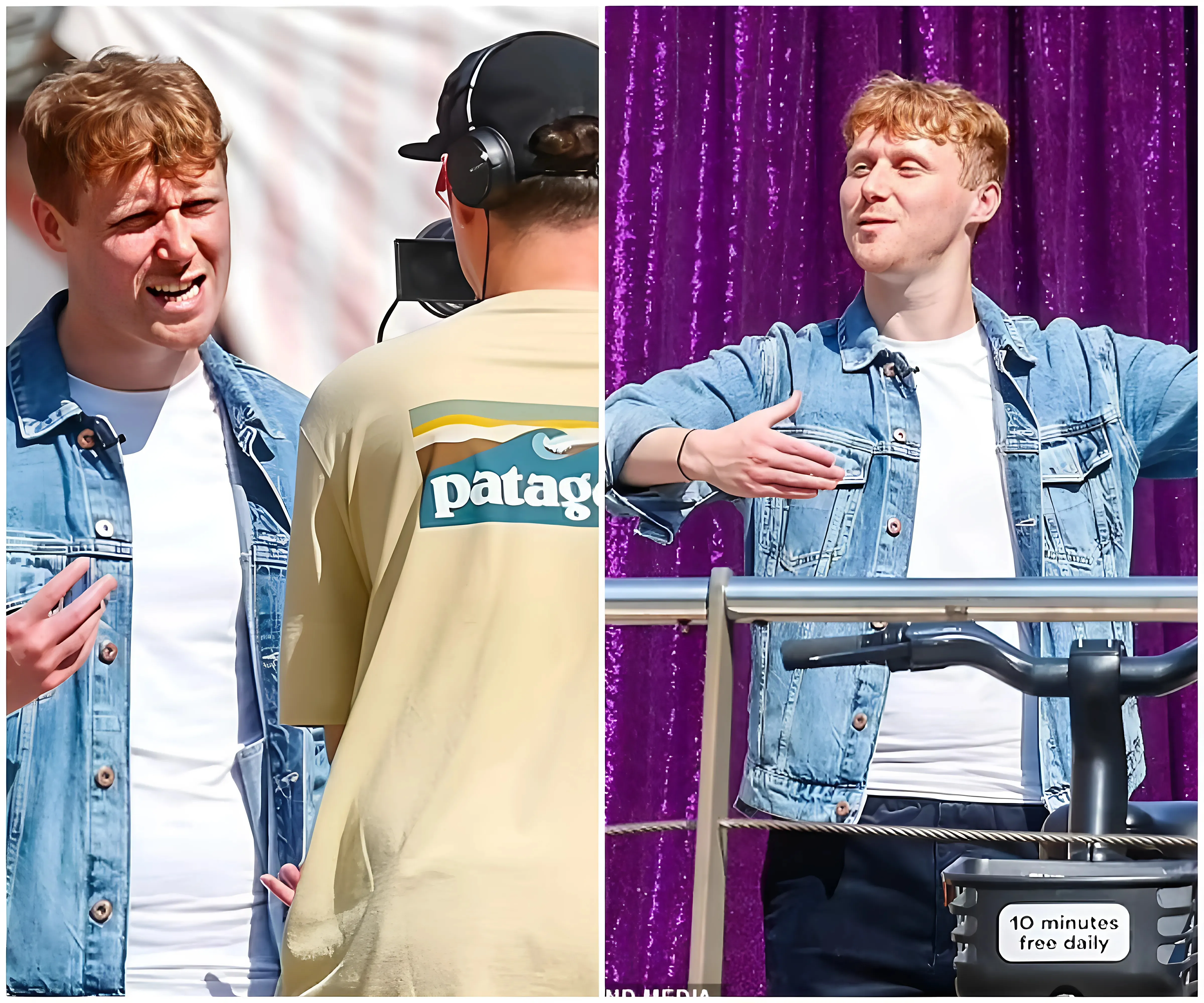 EastEnders star Jamie Borthwick films a segment for Strictly Come Dancing after being called a 'cheat' on launch show-suong