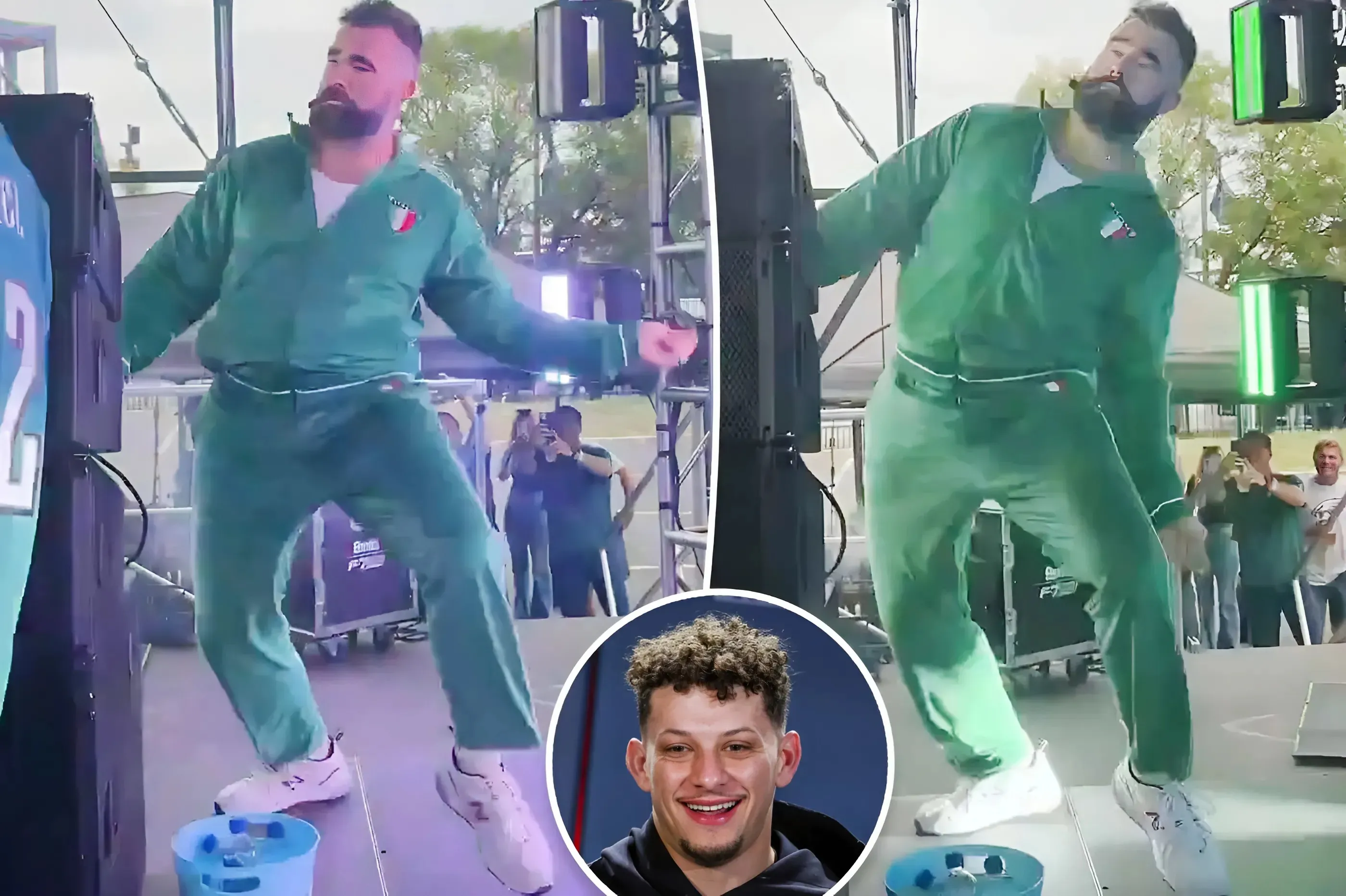 Patrick Mahomes roasts Jason Kelce’s wild dance moves: ‘Go crazy then’