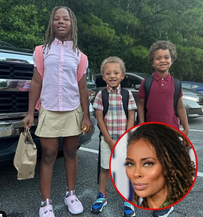 Proof Eva Marcille's Kids' First Day of School Was Picture Perfect