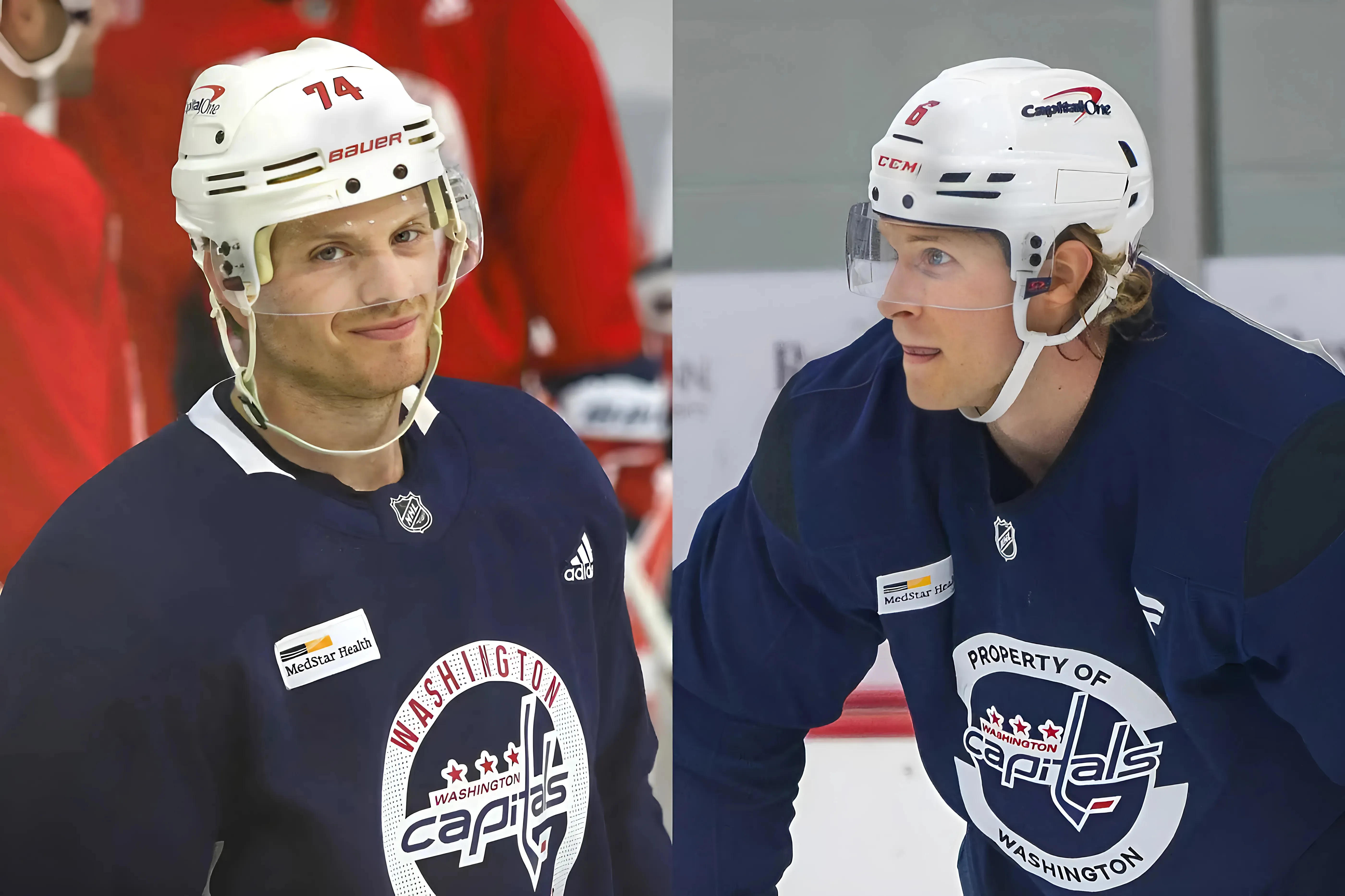 John Carlson and Jakob Chychrun skate together on Capitals’ top pairing during first day of Training Camp trucc