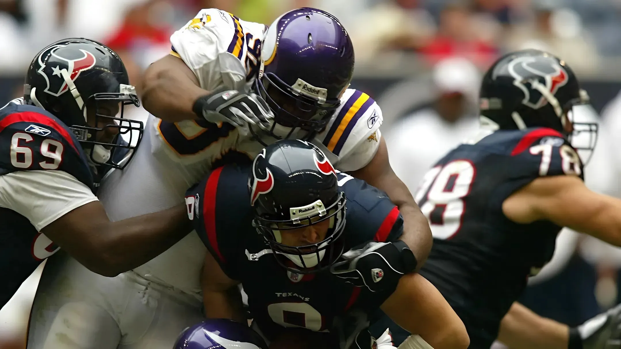 The Minnesota Vikings hold one dubious record over the Houston Texans